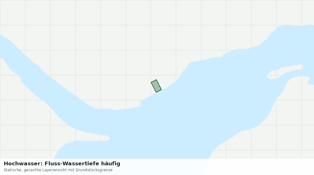 Statische Kartenansicht: Hochwasser: Fluss-Wassertiefe häufig