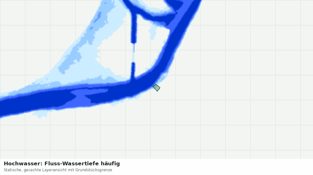 Statische Kartenansicht: Hochwasser: Fluss-Wassertiefe häufig