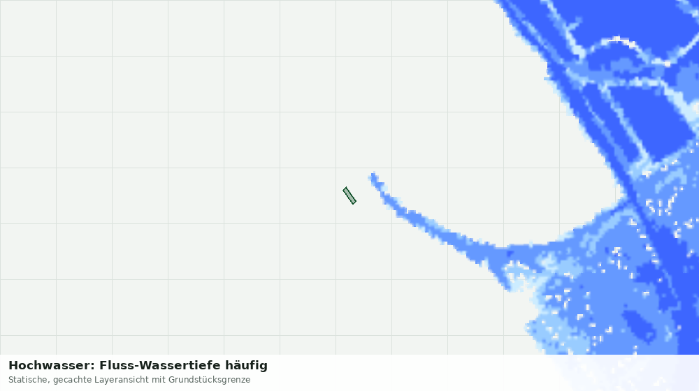 Statische Kartenansicht: Hochwasser: Fluss-Wassertiefe häufig