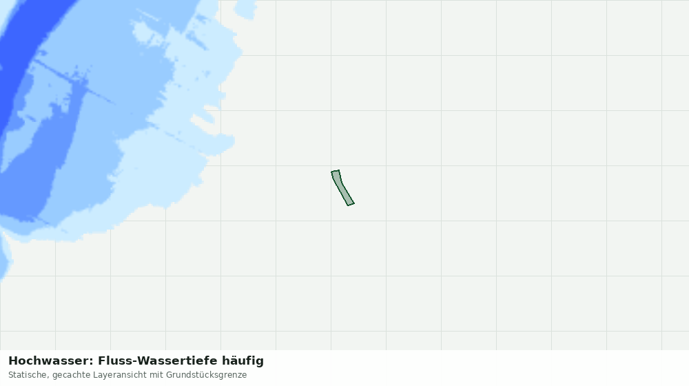 Statische Kartenansicht: Hochwasser: Fluss-Wassertiefe häufig