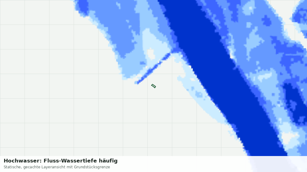 Statische Kartenansicht: Hochwasser: Fluss-Wassertiefe häufig