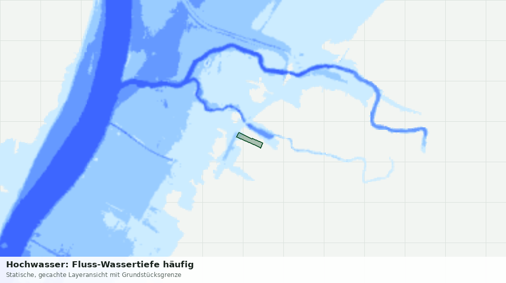 Statische Kartenansicht: Hochwasser: Fluss-Wassertiefe häufig