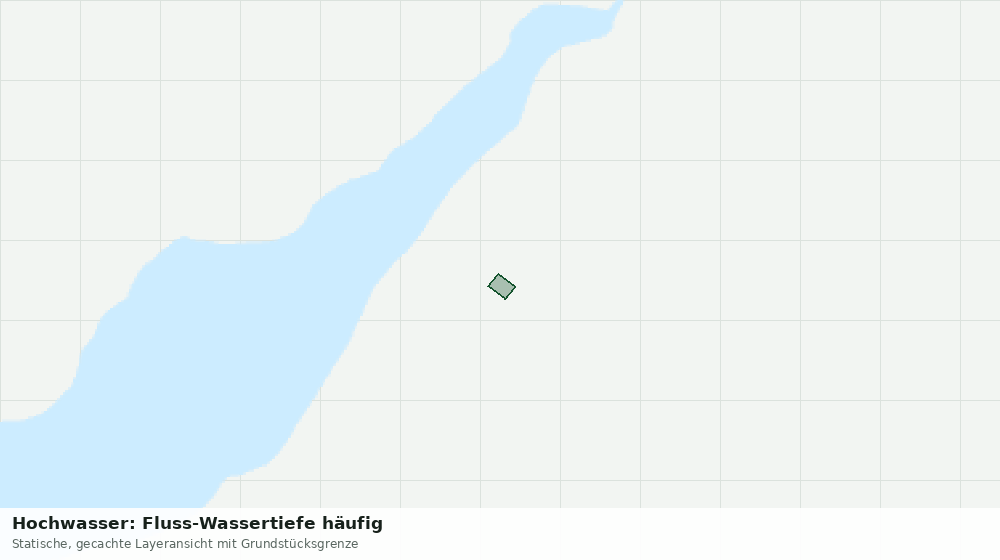 Statische Kartenansicht: Hochwasser: Fluss-Wassertiefe häufig