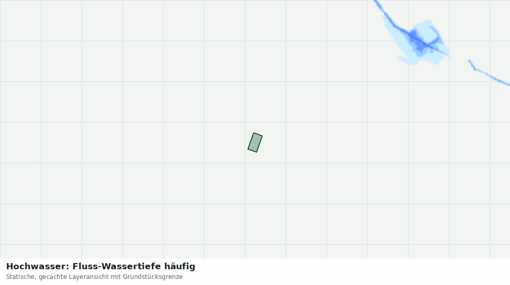 Statische Kartenansicht: Hochwasser: Fluss-Wassertiefe häufig