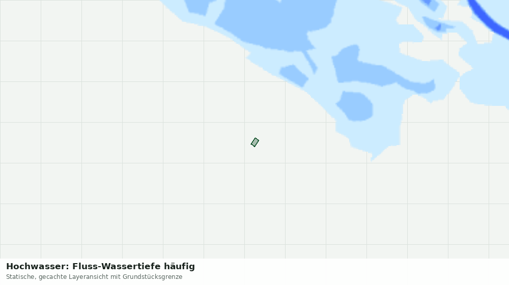 Statische Kartenansicht: Hochwasser: Fluss-Wassertiefe häufig