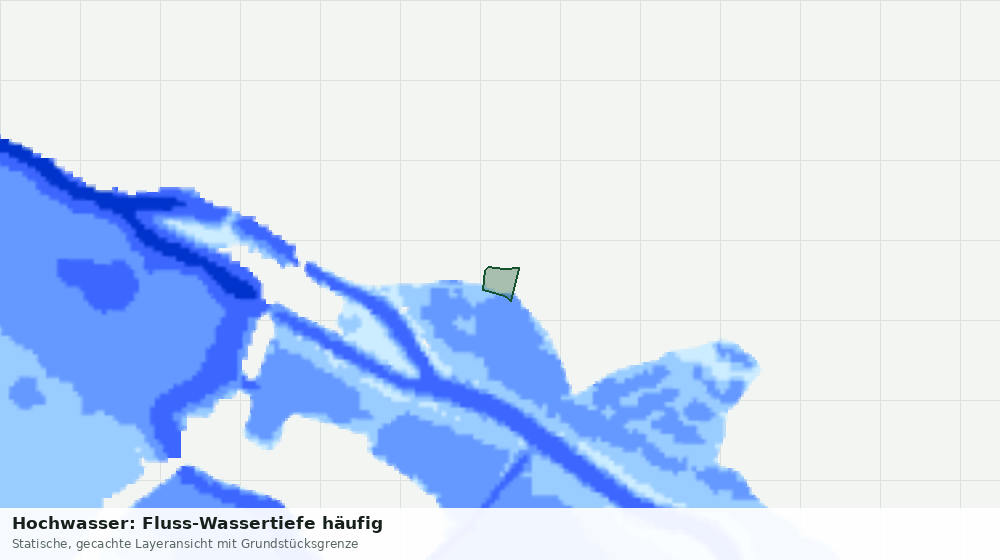 Statische Kartenansicht: Hochwasser: Fluss-Wassertiefe häufig