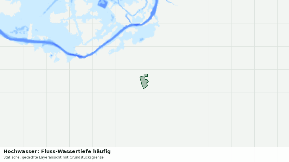 Statische Kartenansicht: Hochwasser: Fluss-Wassertiefe häufig