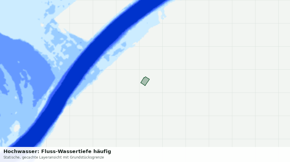 Statische Kartenansicht: Hochwasser: Fluss-Wassertiefe häufig