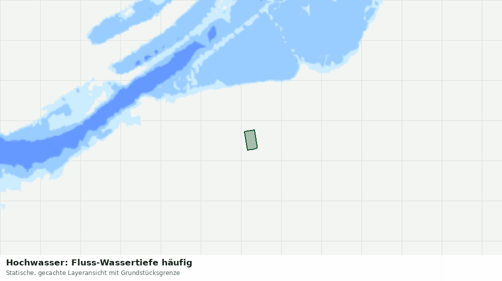 Statische Kartenansicht: Hochwasser: Fluss-Wassertiefe häufig