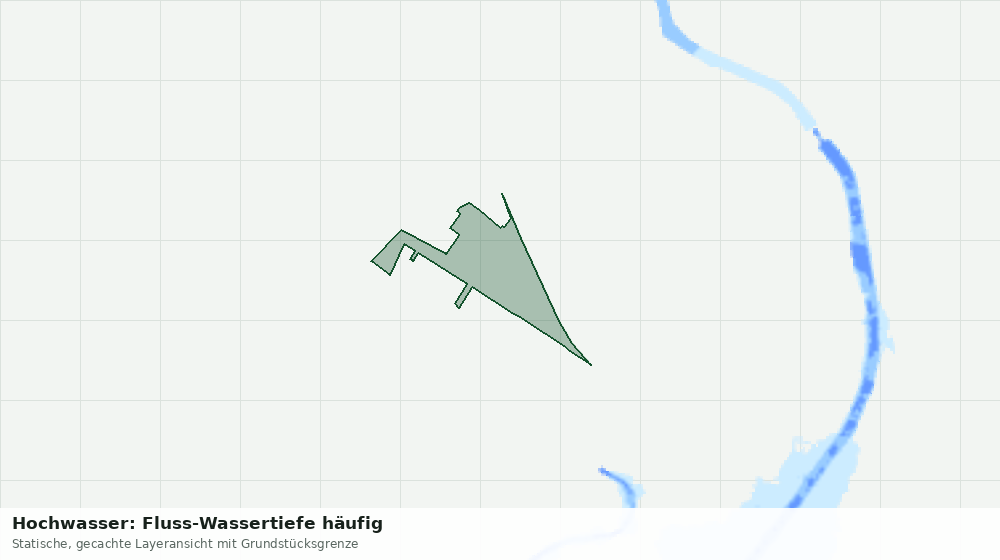 Statische Kartenansicht: Hochwasser: Fluss-Wassertiefe häufig