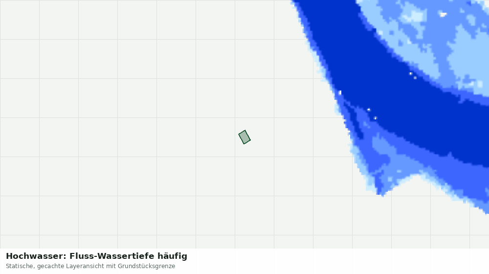 Statische Kartenansicht: Hochwasser: Fluss-Wassertiefe häufig