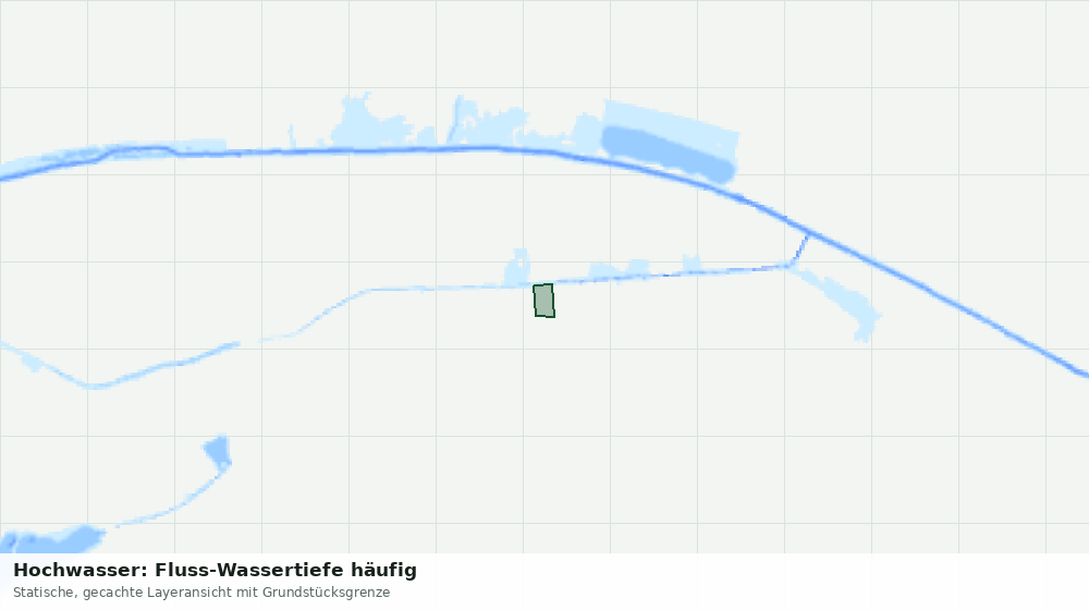 Statische Kartenansicht: Hochwasser: Fluss-Wassertiefe häufig
