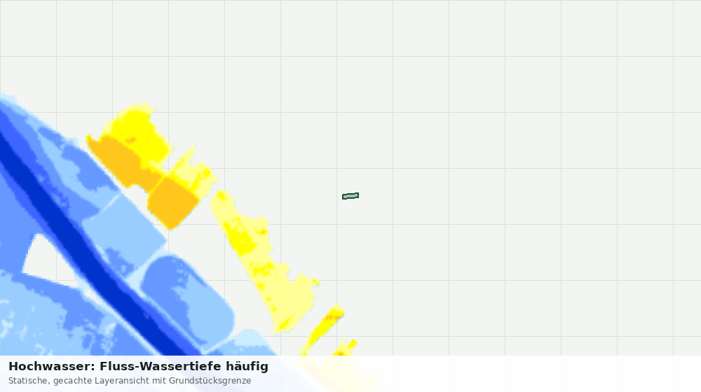 Statische Kartenansicht: Hochwasser: Fluss-Wassertiefe häufig