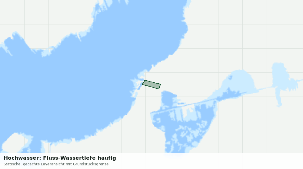 Statische Kartenansicht: Hochwasser: Fluss-Wassertiefe häufig
