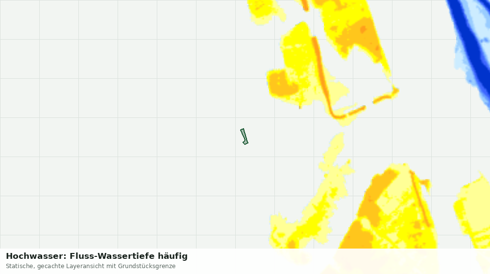 Statische Kartenansicht: Hochwasser: Fluss-Wassertiefe häufig