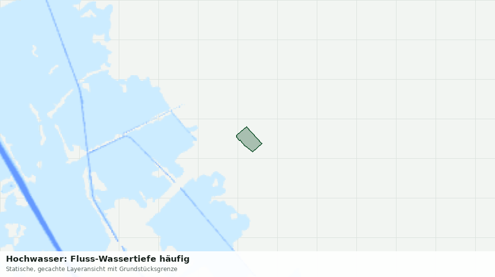 Statische Kartenansicht: Hochwasser: Fluss-Wassertiefe häufig