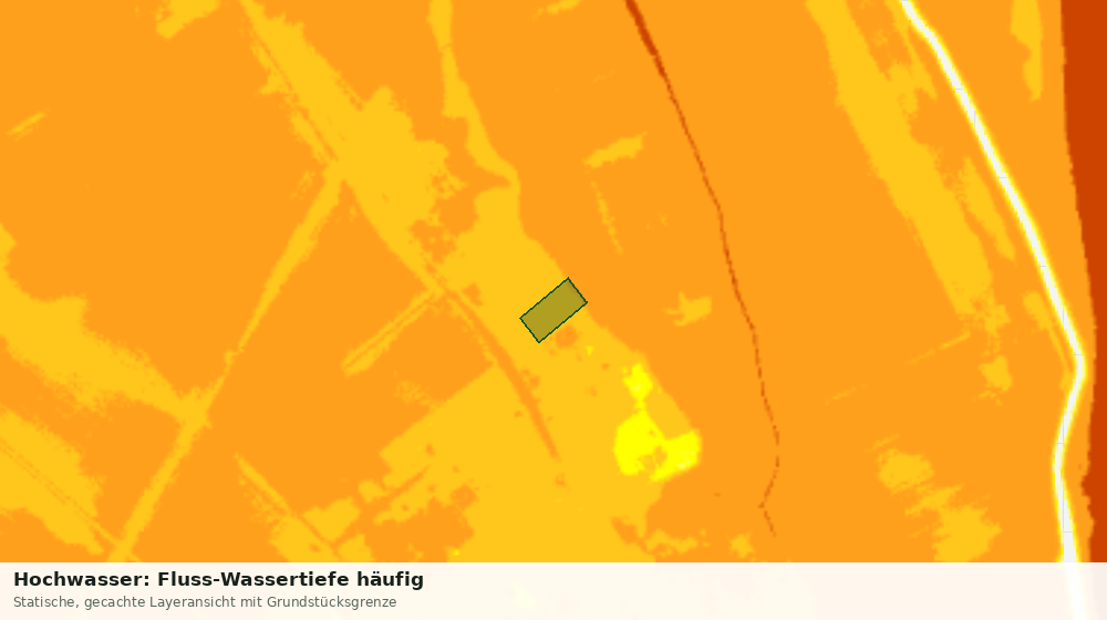 Statische Kartenansicht: Hochwasser: Fluss-Wassertiefe häufig