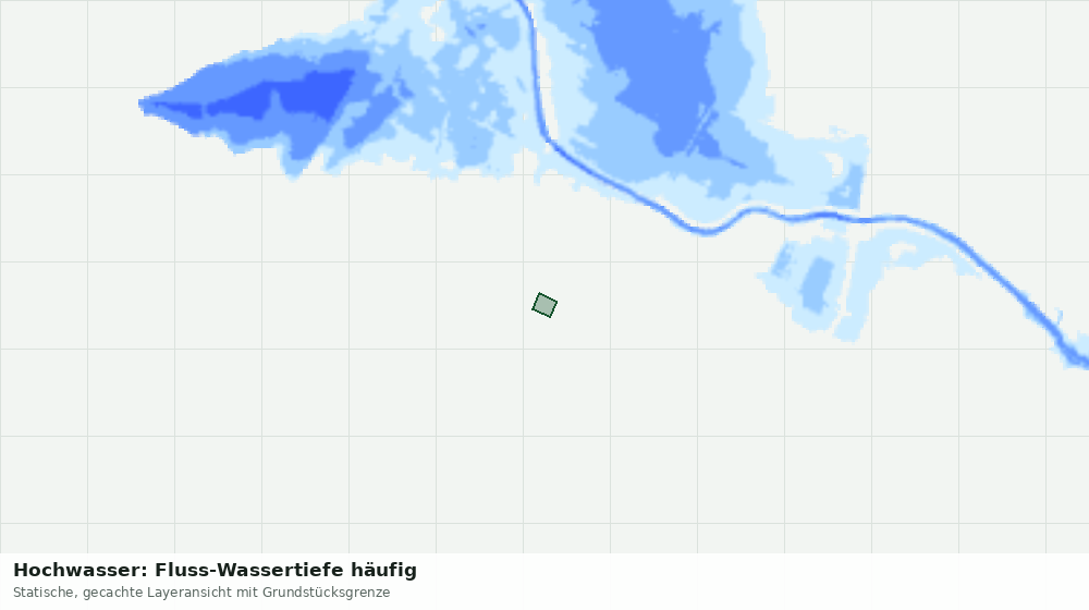 Statische Kartenansicht: Hochwasser: Fluss-Wassertiefe häufig