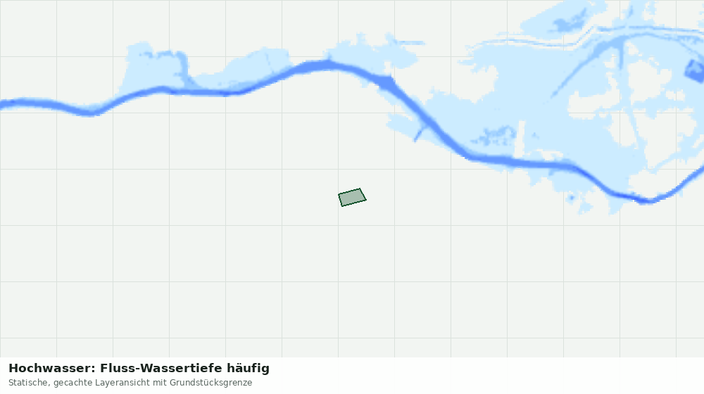 Statische Kartenansicht: Hochwasser: Fluss-Wassertiefe häufig