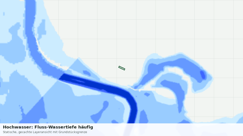 Statische Kartenansicht: Hochwasser: Fluss-Wassertiefe häufig