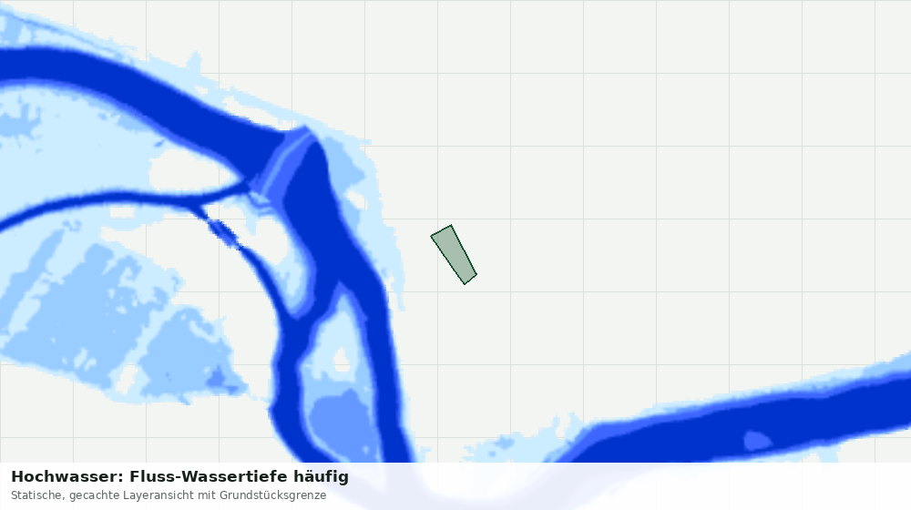 Statische Kartenansicht: Hochwasser: Fluss-Wassertiefe häufig
