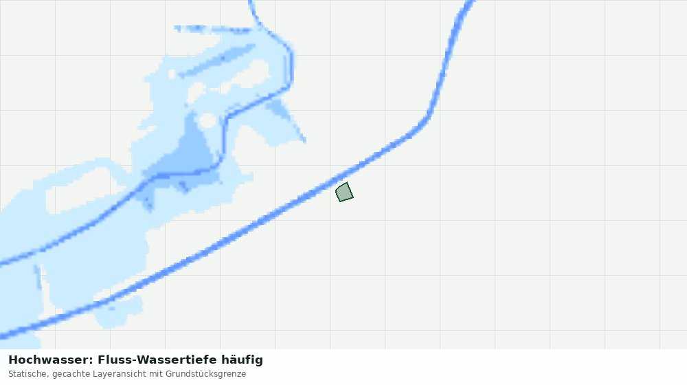 Statische Kartenansicht: Hochwasser: Fluss-Wassertiefe häufig