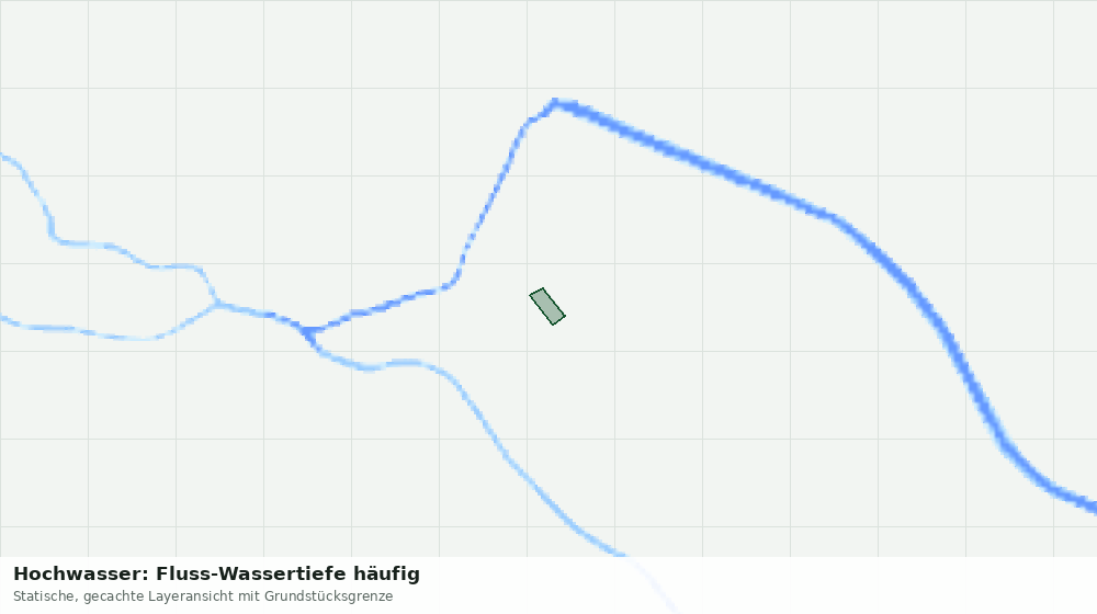 Statische Kartenansicht: Hochwasser: Fluss-Wassertiefe häufig