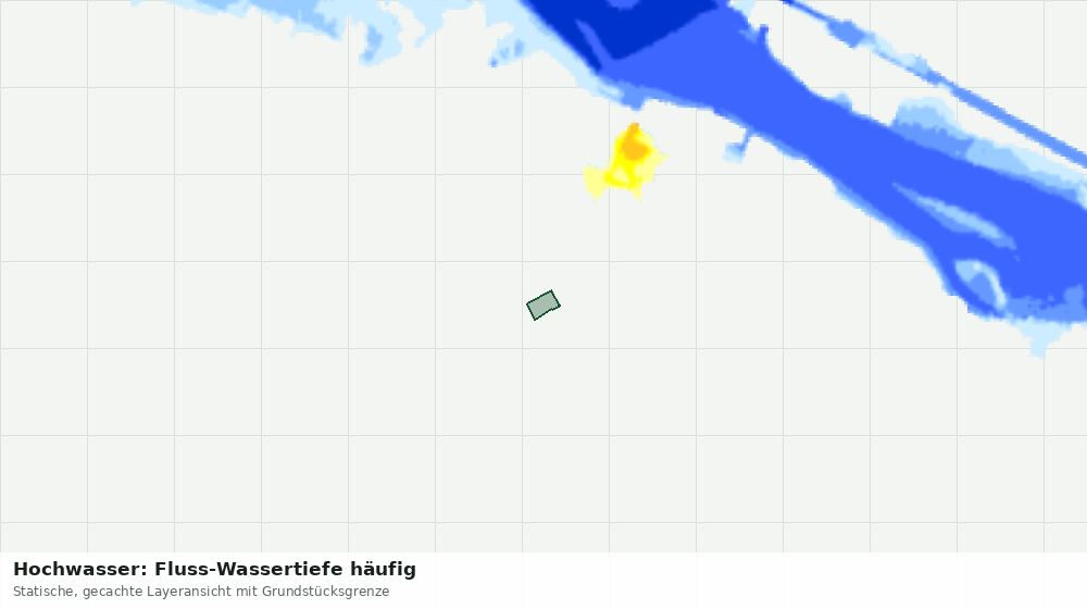 Statische Kartenansicht: Hochwasser: Fluss-Wassertiefe häufig