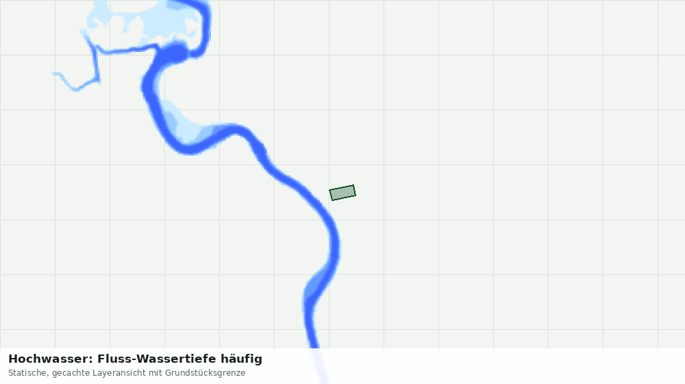Statische Kartenansicht: Hochwasser: Fluss-Wassertiefe häufig