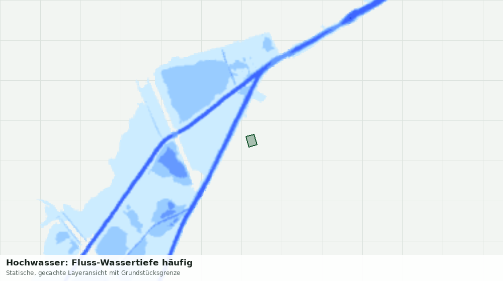 Statische Kartenansicht: Hochwasser: Fluss-Wassertiefe häufig