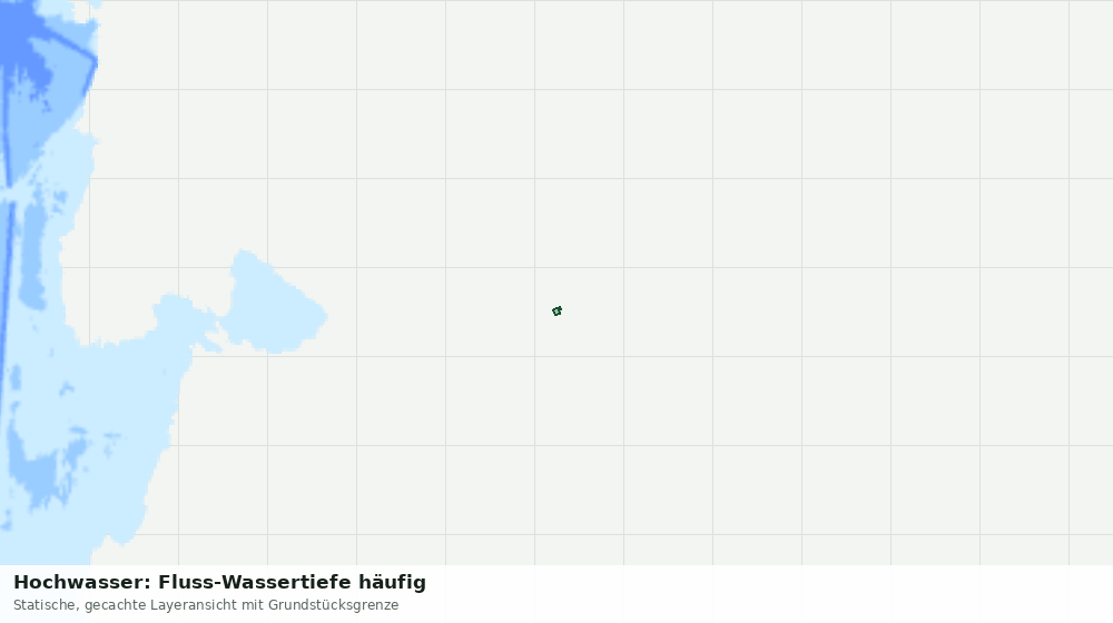 Statische Kartenansicht: Hochwasser: Fluss-Wassertiefe häufig