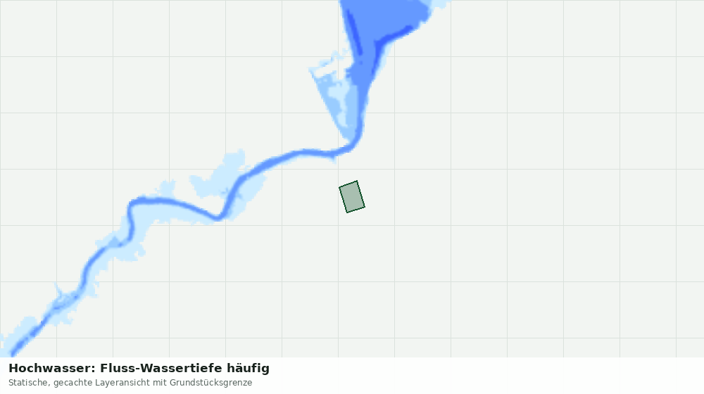 Statische Kartenansicht: Hochwasser: Fluss-Wassertiefe häufig