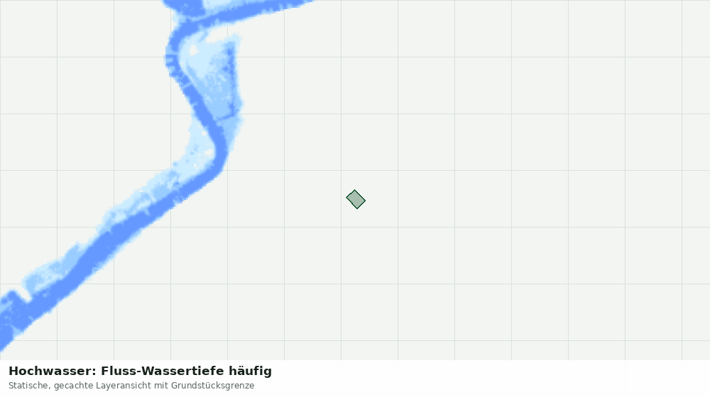 Statische Kartenansicht: Hochwasser: Fluss-Wassertiefe häufig