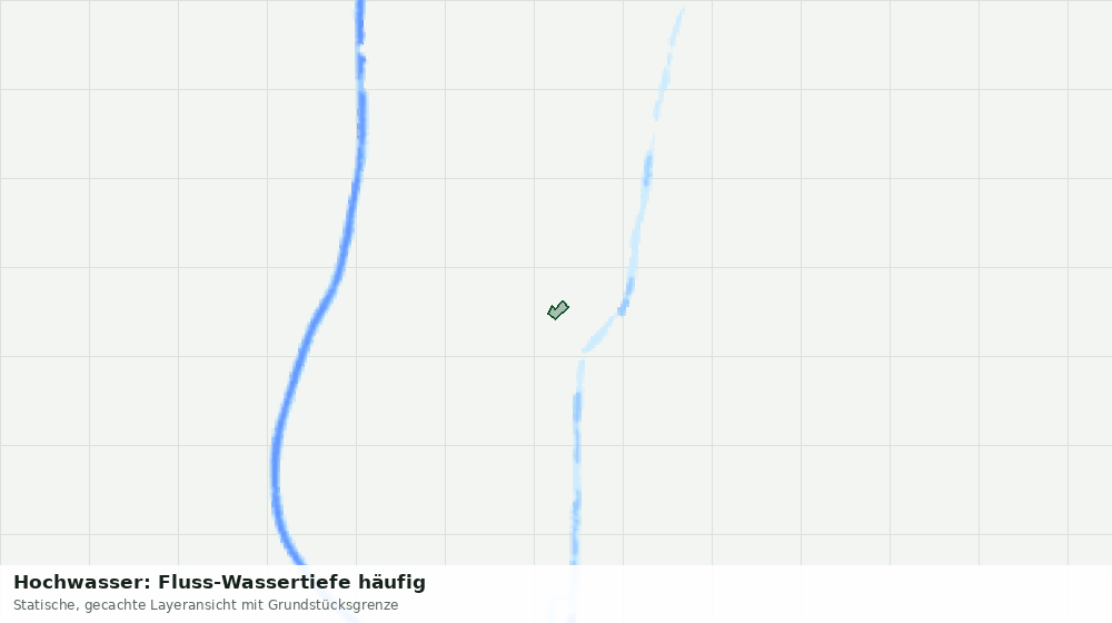 Statische Kartenansicht: Hochwasser: Fluss-Wassertiefe häufig