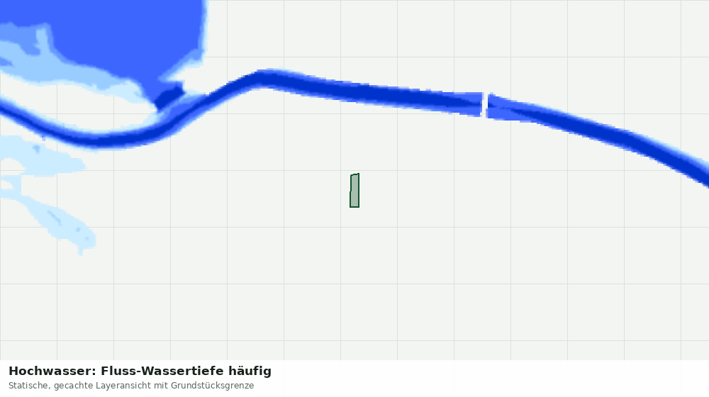 Statische Kartenansicht: Hochwasser: Fluss-Wassertiefe häufig