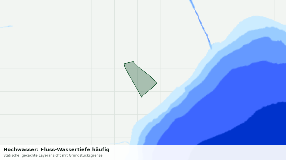 Statische Kartenansicht: Hochwasser: Fluss-Wassertiefe häufig