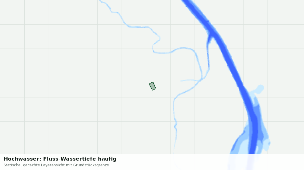 Statische Kartenansicht: Hochwasser: Fluss-Wassertiefe häufig