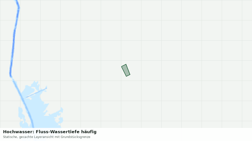 Statische Kartenansicht: Hochwasser: Fluss-Wassertiefe häufig