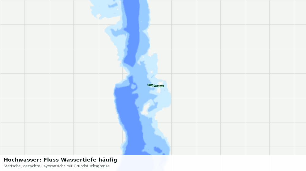 Statische Kartenansicht: Hochwasser: Fluss-Wassertiefe häufig