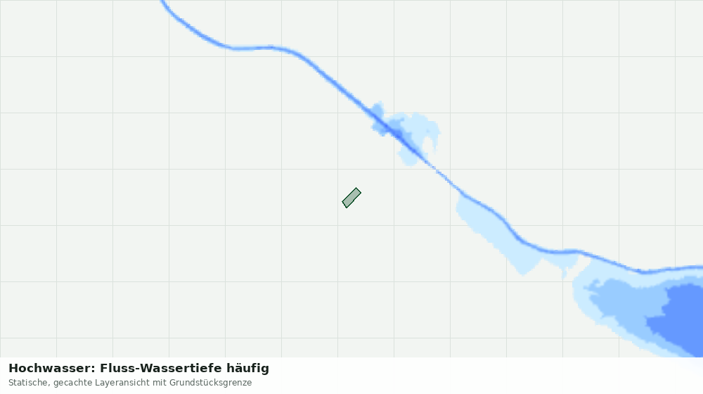 Statische Kartenansicht: Hochwasser: Fluss-Wassertiefe häufig
