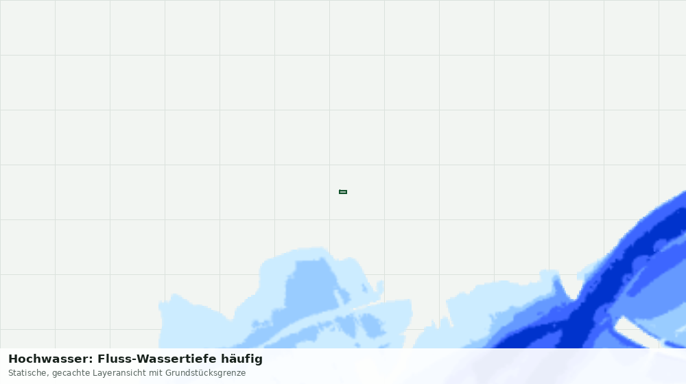 Statische Kartenansicht: Hochwasser: Fluss-Wassertiefe häufig