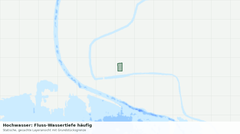 Statische Kartenansicht: Hochwasser: Fluss-Wassertiefe häufig