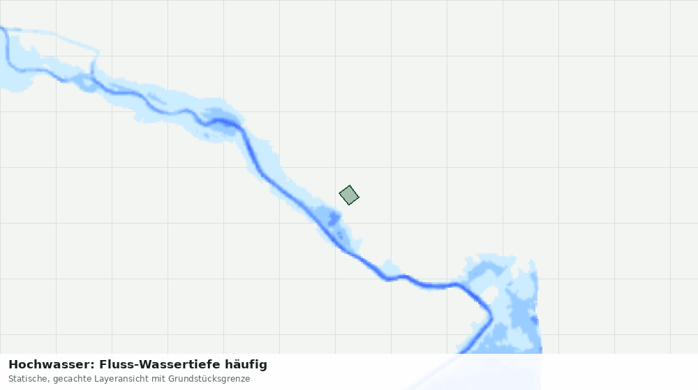 Statische Kartenansicht: Hochwasser: Fluss-Wassertiefe häufig