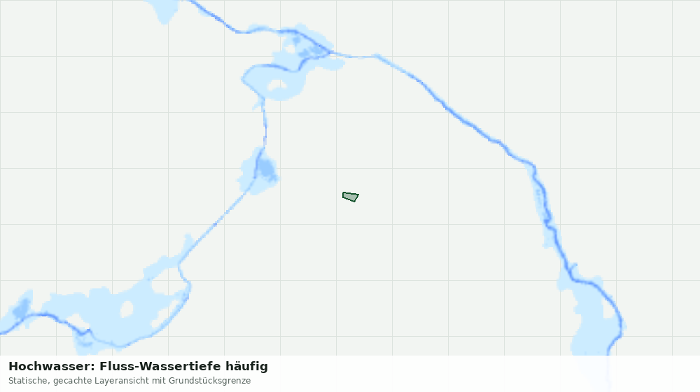 Statische Kartenansicht: Hochwasser: Fluss-Wassertiefe häufig