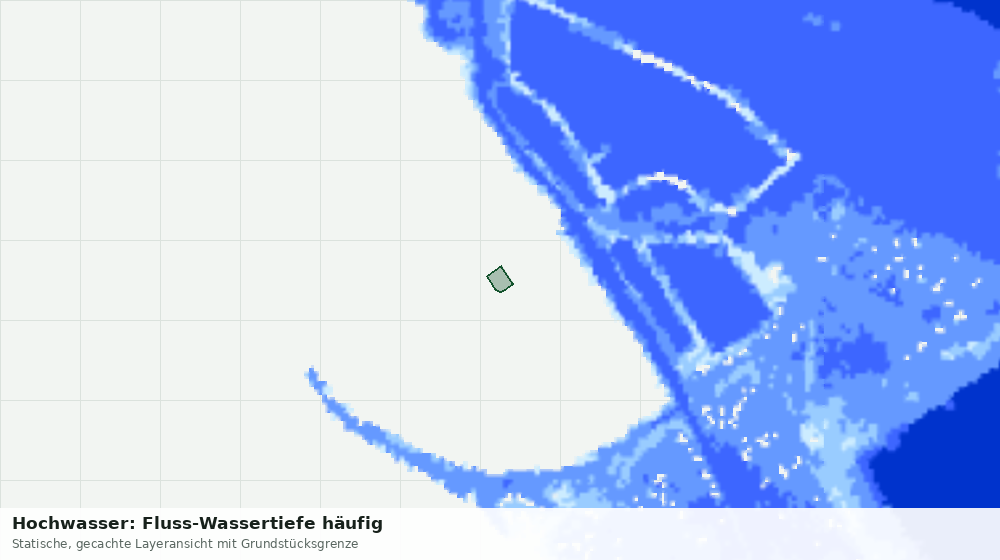 Statische Kartenansicht: Hochwasser: Fluss-Wassertiefe häufig