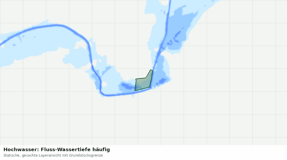 Statische Kartenansicht: Hochwasser: Fluss-Wassertiefe häufig