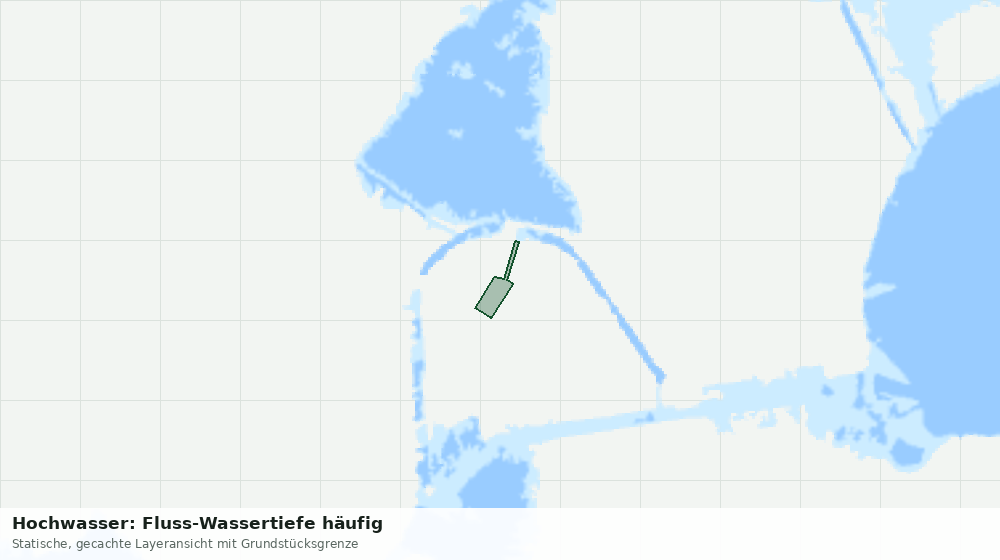 Statische Kartenansicht: Hochwasser: Fluss-Wassertiefe häufig