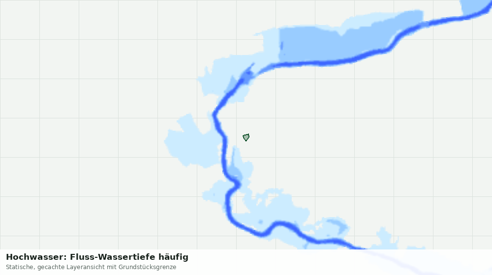Statische Kartenansicht: Hochwasser: Fluss-Wassertiefe häufig