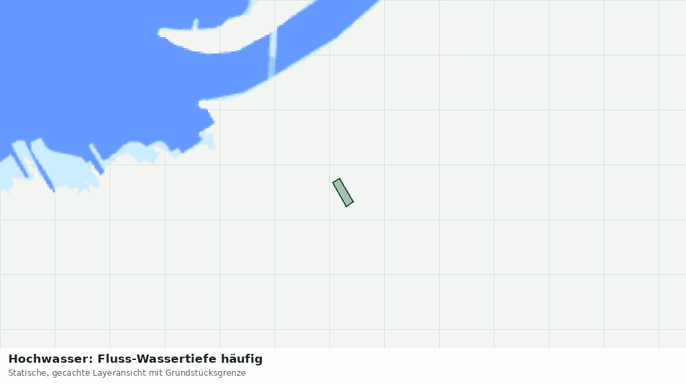 Statische Kartenansicht: Hochwasser: Fluss-Wassertiefe häufig
