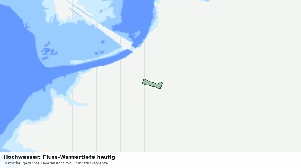Statische Kartenansicht: Hochwasser: Fluss-Wassertiefe häufig